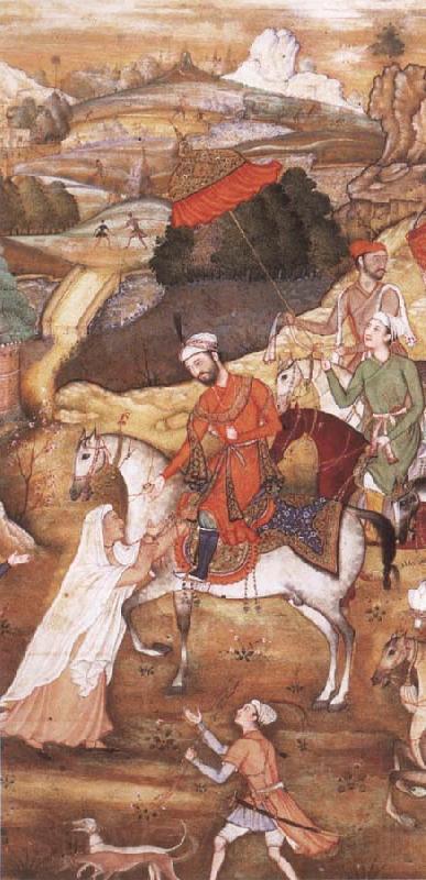 Hindu painter Sultan Sanjar and the widow